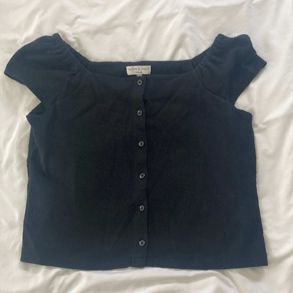 NWT Madewell Texture & Thread cotton top